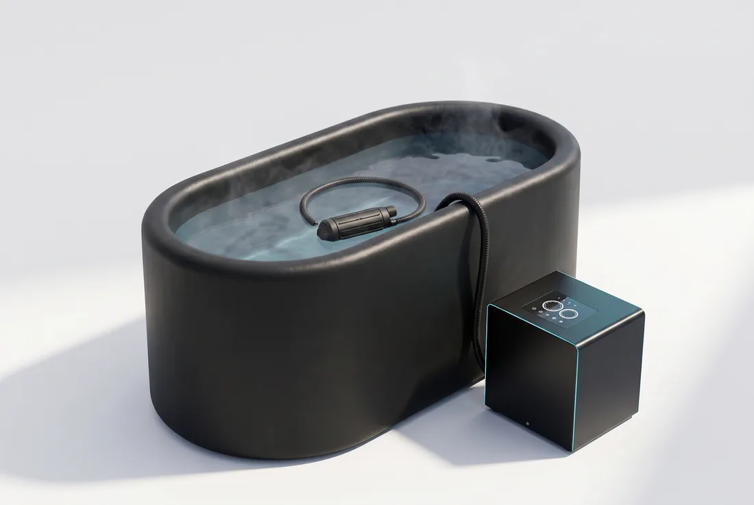 The chiller, probe and tub