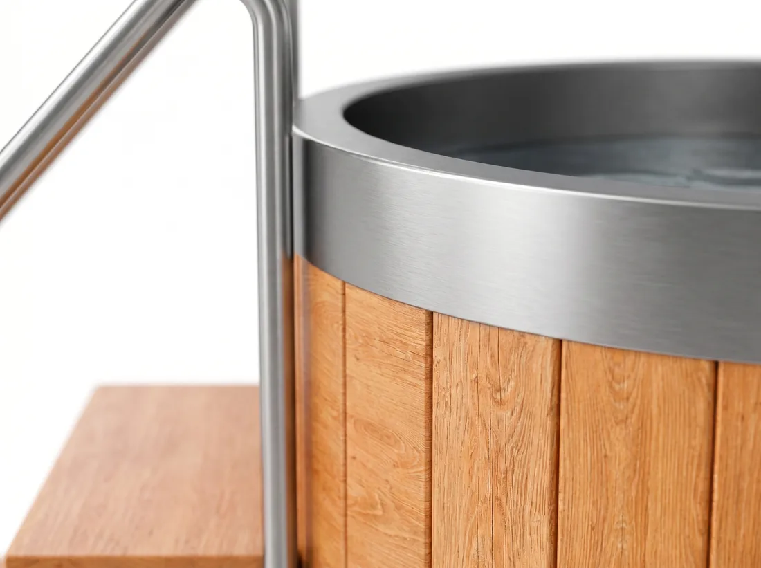 Red Pine ice bath detail