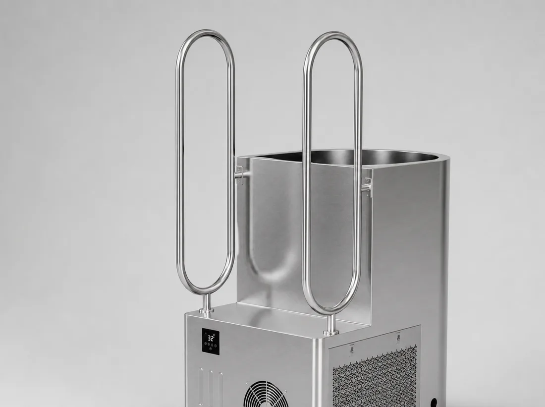 Steel ice bath detail